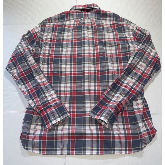 J. Crew Button Down Shirt Men's L Slim Colorful Indian Madras Plaid Lightweight - Picture 11 of 12